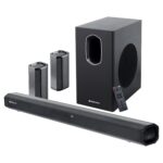 ZEBRONICS Juke BAR 7600 Soundbar, 300 Watts, 5.1 Surround, Dual Rear Satellites, Triple Driver Soundbar, 6.5"" Subwoofer, Bluetooth 5.0 | HDMI (ARC) | Optical | USB | AUX - Image 2