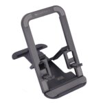 ZEBRONICS MS80 Mobile Holder with Adjustable Height, 10°- 50° Multiangle Adjustment, Foldable Design, Anti Skid Base, Matte Finish, Lightweight and 4 Adjustable Levels (Black) - Image 2