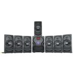 ZEBRONICS Omega 7.1 Home Theatre Speaker with 120W Output, Bluetooth v5.0, USB, AUX, FM Radio, Powerful Subwoofer, LED Display, Remote, Volume & Bass Control - Image 2