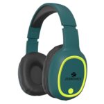 ZEBRONICS Thunder Bluetooth 5.3 Wireless Over Ear Headphones with 60H Backup, Gaming Mode, Dual Pairing, Enc, Aux, Micro Sd, Voice Assistant, Comfortable Earcups, Call Function (Teal Green) - Image 2