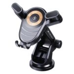 ZEBRONICS WCC150,Wireless Cellular Phone Car Charger,15W Fast Charging,Upto 6.8 Inches,360° Rotatable+180° Tilt Adjustments,60Mm Extendable Telescopic Arm,Strong Suction Cup,1 Meter Cable,Black - Image 2