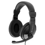 ZEBRONICS Zeb-200HM Wired On Ear Headphone with Mic, Dual 3.5mm Connectors, Adjustable Headband for PC Computers/Laptop (Black) - Image 2
