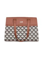 ZOUK Statement Business Bag | Jute | Vegan Leather Handcrafted Shoulder Bag Ideal For Office Use - Image 2