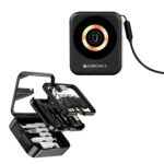 Zebronics 15W Magsafe Wireless Charger, Cleaning Kit, 60W Data Cable Kit - Type C, Micro USB, Lightning, USB A Converters, Mobile Stand, Pocket Mirror, 7 Cleaning Tools (Travmate 100) - Image 2