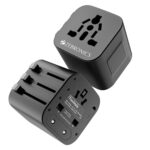 Zebronics 2500W All-in-One Universal Travel Adapter, Upto 10A, 9-Hole Socket, Swappable Pins for EU|KR|UK|US|JP|AUS|CN, Fuse Protection, For Mobile, Tablets, Laptops, & Grooming Devices (Travmate 150) - Image 2
