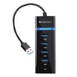 Zebronics 300HB 4 Port USB 3.0 Hub with Hi-Speed Data Transfer, LED Indication, 15cm Cable, Backward Compatible, Multi Device Connection, Plug Play Usage, Glossy Finish and Lightweight Design - Image 2
