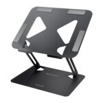 Zebronics NS3000 Portable Laptop & Tablet Stand Supports Upto 17” with Max. 5KG Support, Anti-Slip Silicone Pads, Foldable Design, Multi Angle Adjustment, Carbon Steel Body - Image 2