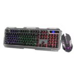 Zebronics Transformer Gaming Keyboard and Mouse Combo,Braided Cable,Durable Al body,Multimedia keys and Gaming Mouse with 6 Buttons, Multi-Color LED Lights, High-Resolution Sensor with 3200 DPI(Black) - Image 2