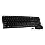 Zebronics Wireless Keyboard & Mouse Combo, 104 UV-Printed Keys, ₹ Key, 12 Multimedia Keys, Retractable Stand, 4 Button Mouse, 1600 DPI, High Precision, USB Nano Receiver (Companion 304, Black) - Image 2