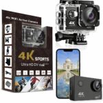 ZoTronico 4K Action Camera 16mp (with Essential Accessories) - WiFi, Memory Card Support, 170� Wide Angle, Vlog-Ready, Perfect for Travel, Vlogging & YouTube (4k UHD Dark Black) - Image 2