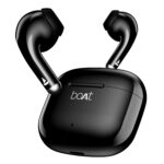boAt Airdopes 101v2, 35H Battery, ENx Tech, 13mm Drivers, ASAP Charge, Flex-Fit Ear Tips,Stream Ad Free Music via App Support, Bluetooth Earbuds, TWS Ear Buds Wireless Earphones with mic (Pitch Black) - Image 2
