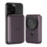 boAt EnergyShroom PB331 (Magsafe) 10000mAh Magnetic Wireless Powerbank, 15W Wireless & 22.5W Wired Charging for (iPhone 16, 15, 14, 13 & 12, Android & Other Qi Enabled Devices) (Purple) - Image 2