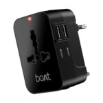 boAt Universal Travel Adapter C10 Compatible with US, UK, EU & AU Plug Types, Two USB Ports with 10W Max Support, 5-in-1 International Travel Adapter with Overheat/Overcharge Protection - Image 2