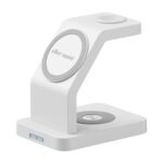 eller santé® 23w Magnetic MagSafe Charger 3in1 Wireless Charger for iPhone 17/17 Air /17 Pro/17 Pro Max, 16/16 Plus/16 Pro/16 Pro Max, 15/14/13/12 Series Fast Charging Adaptor- White - Image 2