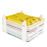 mechdel Polypropylene Cloth Tray Wardrobe Organizer Cabinet Folding Board for Shirts, T-Shirt, Jeans, Storage Rack of 10pcs (Premium (Large, White) , 39 x 30 x 7 Centimeters - Image 2