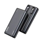 pTron 20000mAh Powerbank w/ 22.5W Fast Charging, USB & Type C Output, Built-in Type C & iOS Cables, Compatible w/Power Delivery, Quick Charge for iPhone, Android Mobile & Tablets, Dynamo Storm(Black) - Image 2
