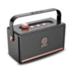 pTron Fusion Pro Retro Signature 20W Bluetooth Speaker with Pristine Sound, 8 Hours Playtime, Dual Drivers, Playback via BT5.3/USB/TF Card, Easy Controls, Portable Speaker & Type C Charging (Black) - Image 2