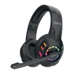 pTron Studio Sports Wireless BT Gaming Over-Ear Headphones, 30MS Low-Latency for Thrilling Gaming Experience, RGB Lights, Boom HD Mic w/AI ENC, 60Hr Playtime, Punchy Sound, Type-C Fast Charging(Black) - Image 2
