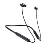 pTron Tangent Rush w/ 50Hrs Playtime, Pristine Sound, Dual-Device Pairing, Bluetooth 5.4 Wireless in-Ear Earphones with Mic, Voice Assistant, Type-C Fast Charging & IPX5 Water Resistant (Jet Black) - Image 2