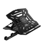 pTron Xmate Adjustable Laptop Tabletop Stand, Air Ventilated, 360° Rotating Base, Portable & Foldable, Integrated Mobile Phone Holder, Compatible w/ 11-15 Inch Laptops/MacBook/Notebook/Tablet (Black) - Image 2