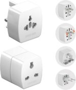 rts Universal Travel Adapter, International All in One Worldwide Travel Adapter and Wall Charger Compatible with, 224 + Countries with Multi Power Outlet Electrical Plug Mobile,Laptop,Tablets,Camera - Image 2