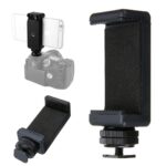 yantralay 1/4 Flash Hot Shoe Screw Adapter Tripod Mount Phone Clip Holder for DSLR Camera - Quick Smartphone Attachment, Universal Fit for Tripods & Selfie Sticks, Black - Image 2
