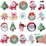 15Pcs Fidget Toys, Christmas Ornaments, Stress Relief Gadgets for Office Workers, Students, Travelers, Circular Colorful Design for Relaxation - Image 2