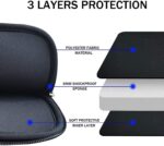 Dyazo 14-14.1 Inch Slim Laptop Sleeve | Water-Resistant & Protective Carrying Case with Front Pocket | Laptop Bag Compatible for MacBook, HP, Dell, Lenovo, Acer, Asus and Other Notebooks (Black) - Image 3