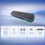 Philips TAB4120BL/94 Wireless Bluetooth Soundbar, 20W, 8H Playtime, Bluetooth 5.1, TWS Mode, RGB Light, LED Indicator, Built-in Mic, Voice Assistant, AUX/USB/TF Card Input, USB-C Charging (Sky Blue) - Image 3