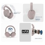 Noise Airwave Max 5 Wireless Over-Ear Headphones with Adaptive Hybrid ANC (up to 50dB), HFA Tech, 80H Playtime, Dual Pairing(Mauve Haze) - Image 5