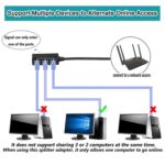 RJ45 Ethernet Splitter Cable, RJ45 Y Splitter Adapter 1 to 3 Port Ethernet Switch Adapter Cable for CAT 5 / CAT 6 LAN Socket Connector Cat5 Cat6 Cable - Image 5