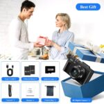 Digital Camera for Photography, WiFi 64MP 4K Vlogging Camera for YouTube, 3" 180° Flip Screen 18X Digital Zoom Compact Vlog Travel Cameras with 32GB TF Card & 2 Batteries, Black - Image 5