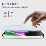 CZARTECH Tempered Glass for iPhone 13/14 / 13 Pro / 16e Screen Guard Protector with Easy Cleaning Kit (Pack of 1) - Image 3