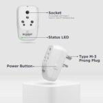 Bharat Smart Plug 16A Heavy Duty | WiFi Alexa Enabled Smart Plug for AC, Geyser, Heater | Energy Monitoring, Timer, Remote Control | No Hub Required | Made in India | Universal Socket - Image 3