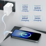 Portronics 25W Adapto 25A USB-A Fast Charging Adaptor, Fast Charging Protocols Like SuperVOOC/VOOC/WARP/Dash/Quick, Compatible with 25W Smartphone Such as OnePlus,Oppo,Realme(White) - Image 3