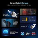 Qubo Smart Outdoor 3MP [2K] WiFi Bullet Camera [2026 Edition] by Hero Group | Color NightPulse Vision | CCTV cam | AI Person Detection | Smart Spotlight | IP66 Weatherproof | Made in India - Image 3