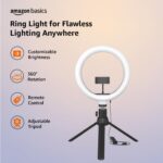Amazon Basics 10-inch Ring Light with Tripod Stand | 3 Color Modes | 10 Brightness Settings | 360° Rotation | Suitable for Mobile Phones & Camera, YouTube, Photoshoot, Videography and More - Image 3