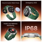 Boat Ultima Prime smartwatch with 1.43” AMOLED Display, AOD, Personalized Fitness Nudges, Functional Crown,100+ Sports Modes, Create Your Own Watchface, smartwatch for Man and Woman (Forest Green) - Image 4