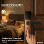 Golens X3N Bronze Smart Door Lock | WiFi + Bluetooth, 8-in-1 Unlocking (Fingerprint, PIN, RFID, OTP, App, Mechanical Key) | Biometric Digital Lock for Main Door - Image 5