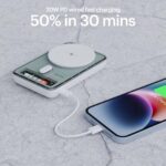 Stuffcool Lucid Plus 15W, 10000mAh Magnetic Wireless Powerbank with Stand for AirPods Pro, iPhone 12/13/14/15/16, Flagship Android and 20W Fast Wired Charging - Image 4