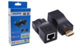 SANCY HDMI Extender Over Cat5e/Cat6 – Full HD 1080P & 4K Support, Signal Booster Transmitter Receiver Kit, Up to 20m Range for HDTV, PC, PS4, STB - Image 3