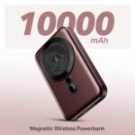 Boat EnergyShroom PB331 (Magsafe) 10000mAh Magnetic Wireless Powerbank, 15W Wireless & 22.5W Wired Charging for (iPhone 16, 15, 14, 13 & 12, Android & Other Qi Enabled Devices) (Wine Red) - Image 5