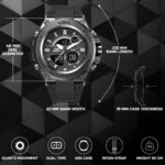 V2A Chronograph Analogue and Digital Sports Watch for Men, Watch for Men, Wrist Watch for Men, Mens Watch, Watch | Gift for Men - Image 3