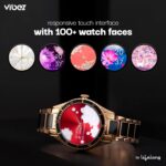 Vibez by Lifelong Cacia Women Smartwatch Bluetooth Calling 1.09" HD Display|24x7 Heart Rate, SpO2 Tracking, Sleep Monitor|IP67|8+ Sports Mode|3 Days Battery Backup(VBSWW81, Black) - Image 4