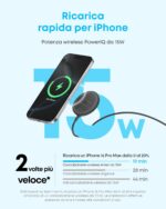 Anker MagSafe Charger Pad Compatible, MagGo iPhone 16 Wireless Charging Pad, Qi2 Certified 15W Wireless Charger, for iPhone 16/16 Plus/16 Pro/16 Pro Max/15/14/13/12 Series (Charger Not Included) - Image 3