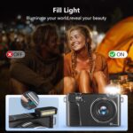 8K Digital Camera, 88MP Vlogging Camera for YouTube/Photography with 3" 180° Flip Screen, Fill Light, WiFi, Filters, Beauty Features Includes 32GB SD Card & 2 Batteries - Image 4
