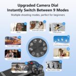 8K Digital Camera, 88MP Vlogging Camera for YouTube/Photography with 3" 180° Flip Screen, Fill Light, WiFi, Filters, Beauty Features Includes 32GB SD Card & 2 Batteries - Image 5