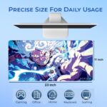 BESTOR Anime Extended Gaming Mouse pad with Anti-fray Stitching, Waterproof Surface & Non-Slip Rubber Base Gaming Mouse Mat for Laptop (60cmx34cm) - Image 3