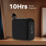 pTron Funk Wow 6W Ultra Portable Bluetooth Speaker with Pristine Sound, IPX5 Water-Resistance, 10hrs Playtime, Multi-Playback Modes, True Wireless Feature, Lightweight & Type C Charging (Black) - Image 3