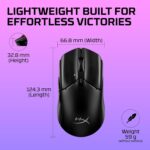 HyperX Pulsefire Haste 2 Core Gaming Mouse,Ultra Lightweight, 61g, 100 Hour Battery Life, 2.4Ghz Wireless, Up to 12000 DPI - Black (8R2E6AA) - Image 4